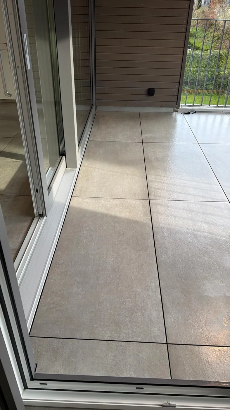 Gereinigter Balkon
